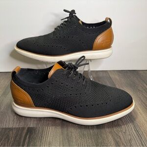 G.H. Bass & Co. Men's Black/Tan Knit 713211X41A Casual Dress Shoes 8